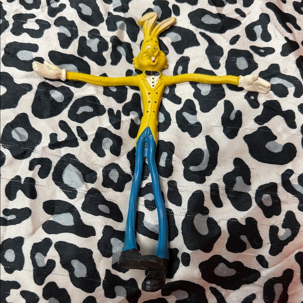 Vintage Bendy Bunny Character Figurine